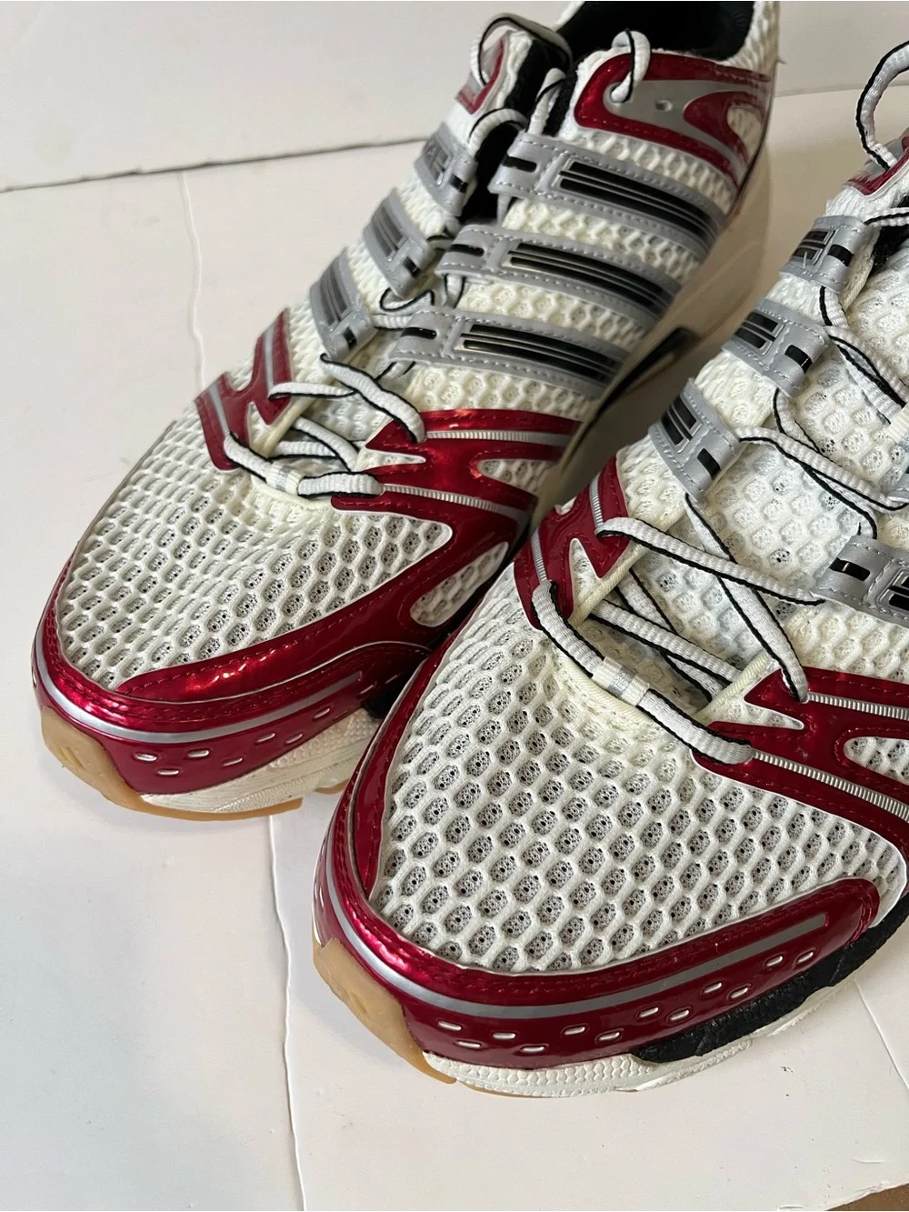 Adidas ADISTAR CONTROL 5 sneakers red silver running athletic shoe men’s size 16